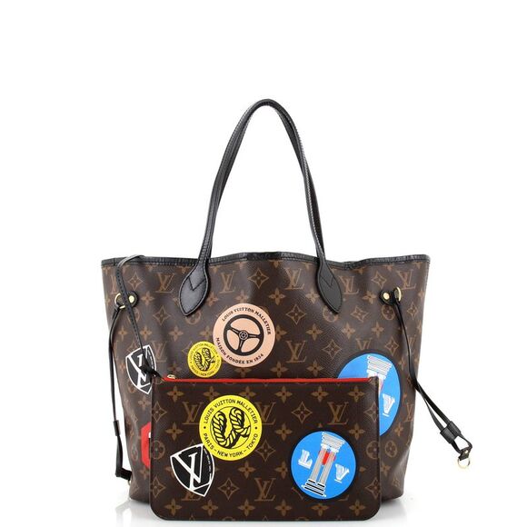 Louis Vuitton Neverfull NM Tote Limited Edition World Tour Monogram Canvas MM - Picture 2 of 10